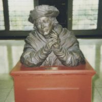 Sculpture by D. J. Dixon, University of San Diego School of Law.Courtesy of Charles S. LiMandri. Thomas More, 1989