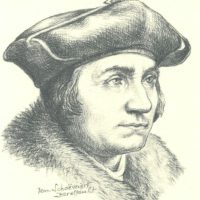 Sketch by Jean Schoevaert-Brossault. Courtesy of Moreanum, Angers, France. Thomas More